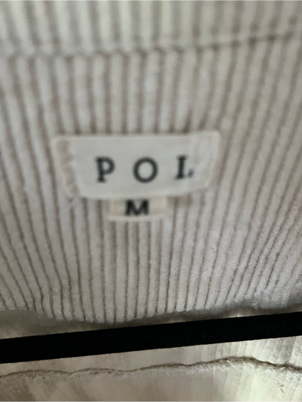 POL Cream Cropped Corduroy Jacket - Picture 4 of 4